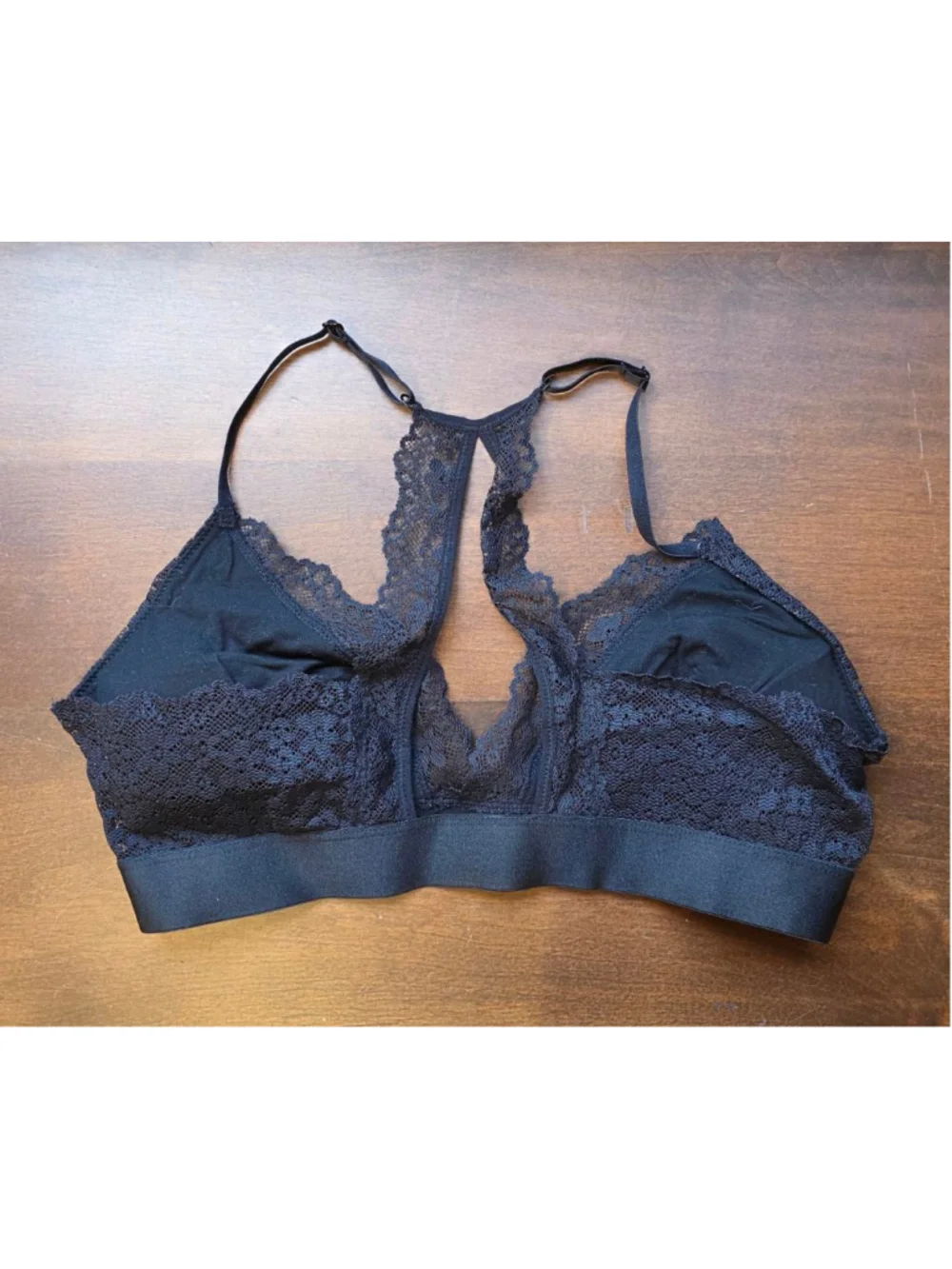 Women's Areopostale Black Lace Bralette L
